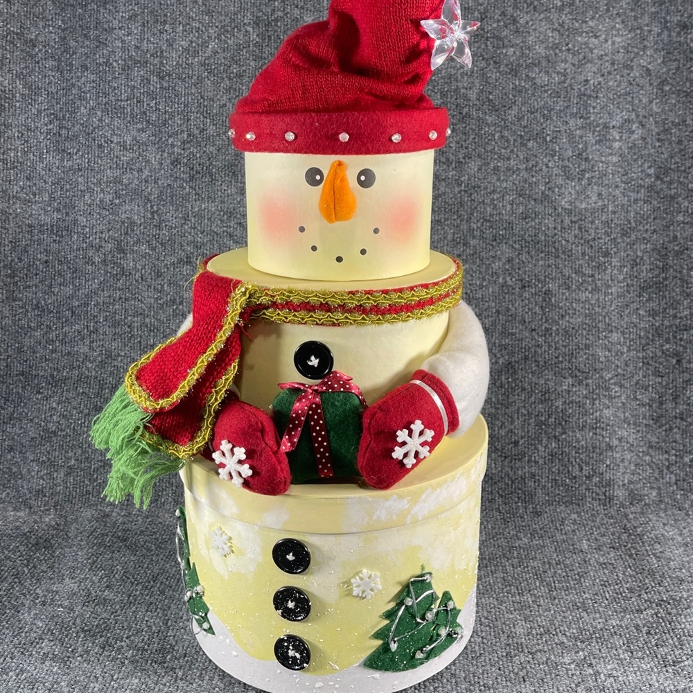**Snowman Christmas Stacked Boxes